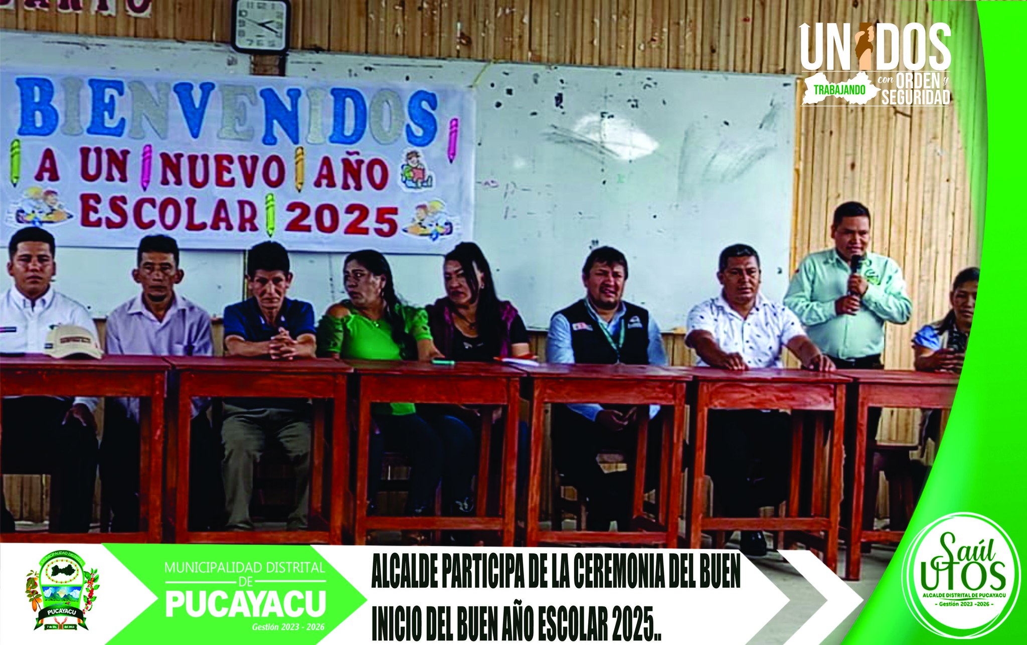 Municipalidad Distrital de Pucayacu – Alcalde participó en el Buen Inicio del Año Escolar 2025.