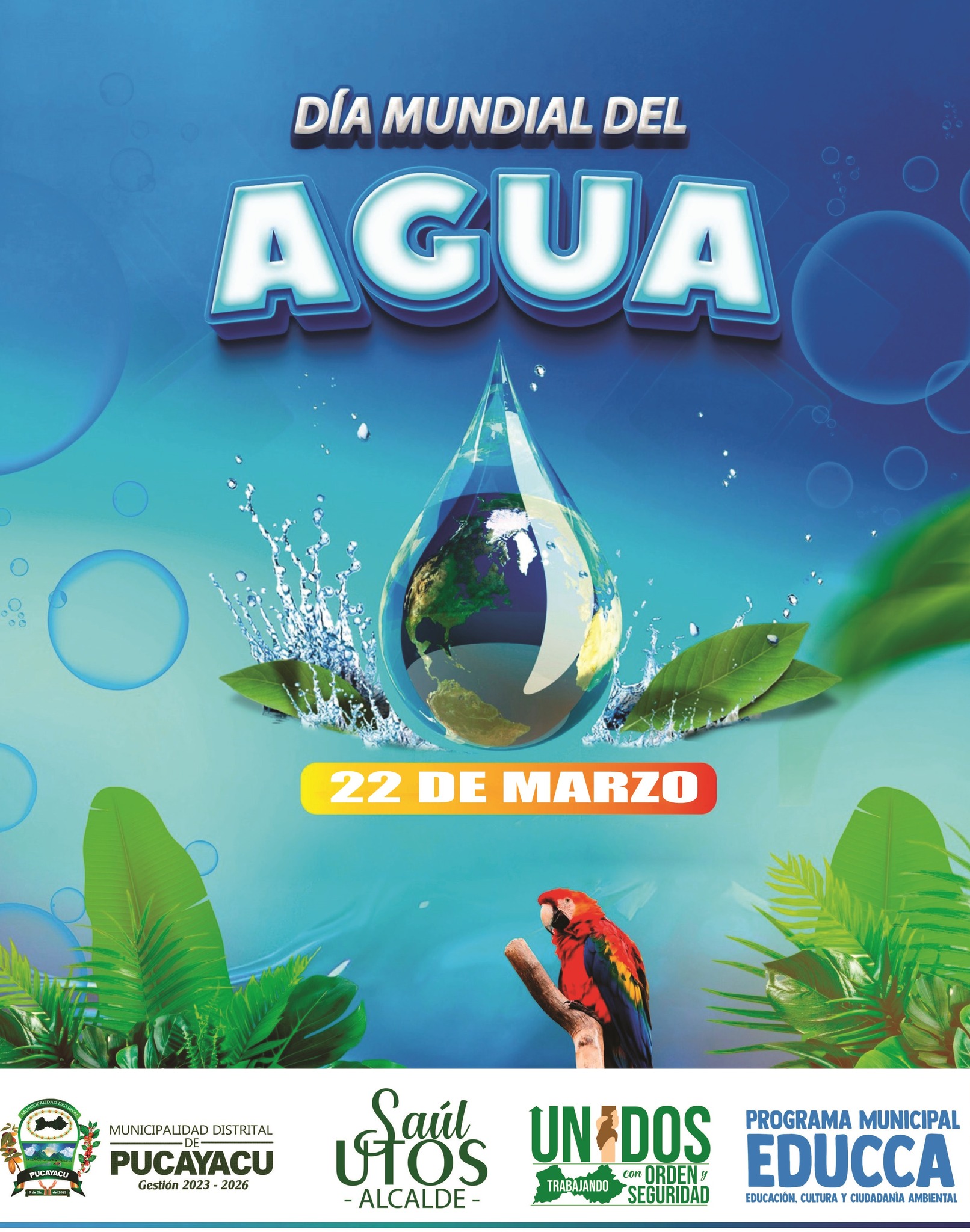 Municipalidad Distrital de Pucayacu – Día Mundial del Agua.