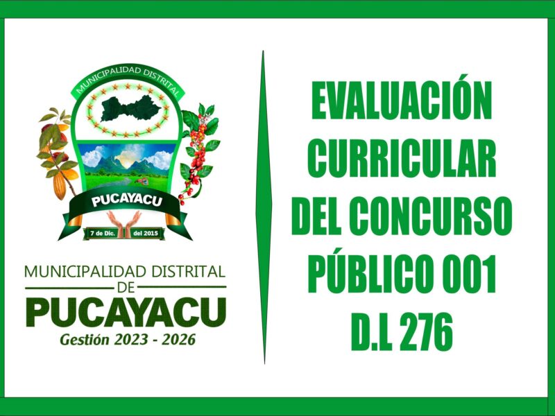 Municipalidad Distrital de Pucayacu