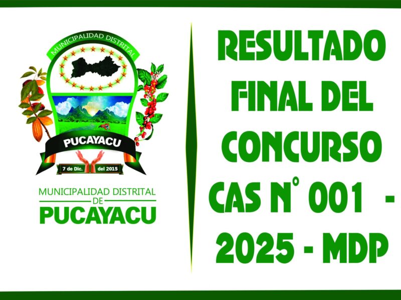 Municipalidad Distrital de Pucayacu