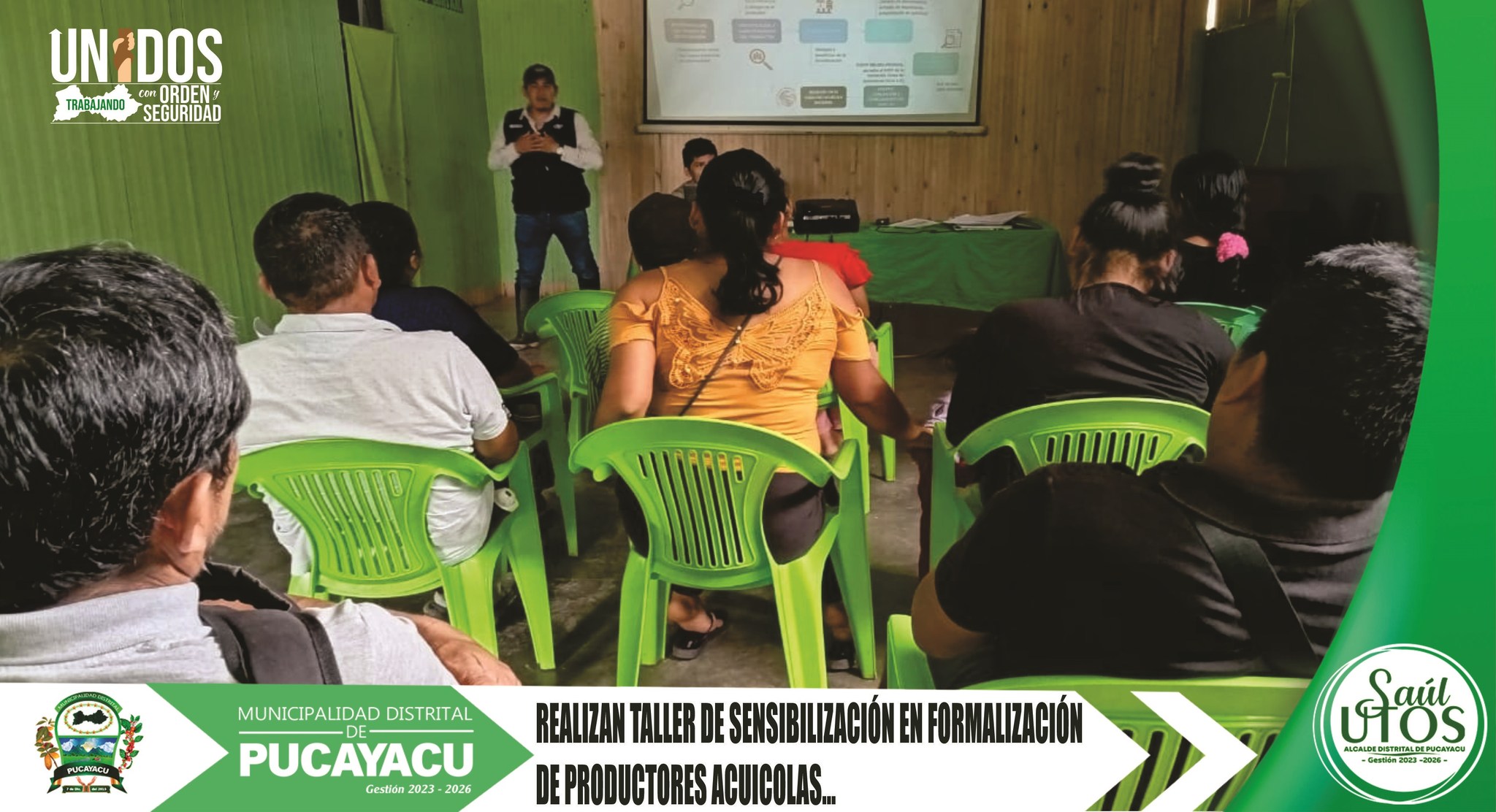 Municipalidad Distrital de Pucayacu – Capacitan a agricultores para la formalización de productores acuícolas.