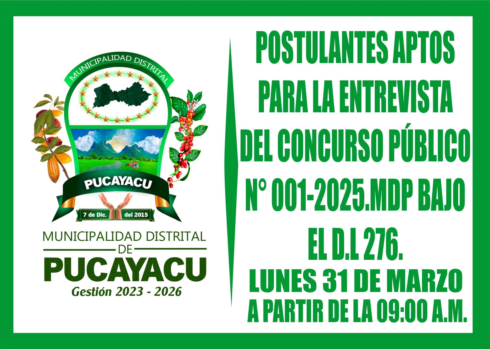 Municipalidad Distrital de Pucayacu