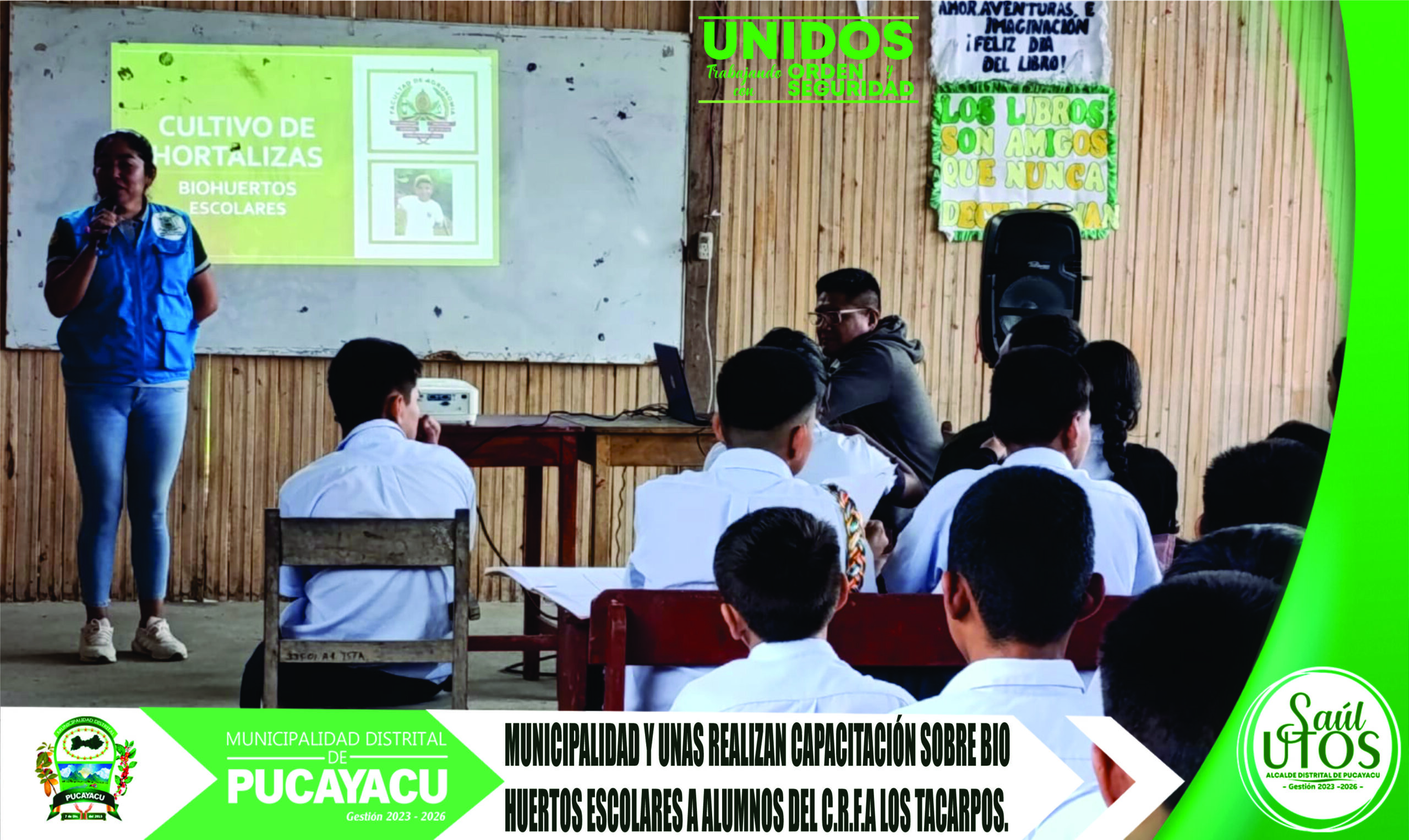 Municipalidad Distrital de Pucayacu -Municipalidad promueve la instalación de Biohuertos Escolares.