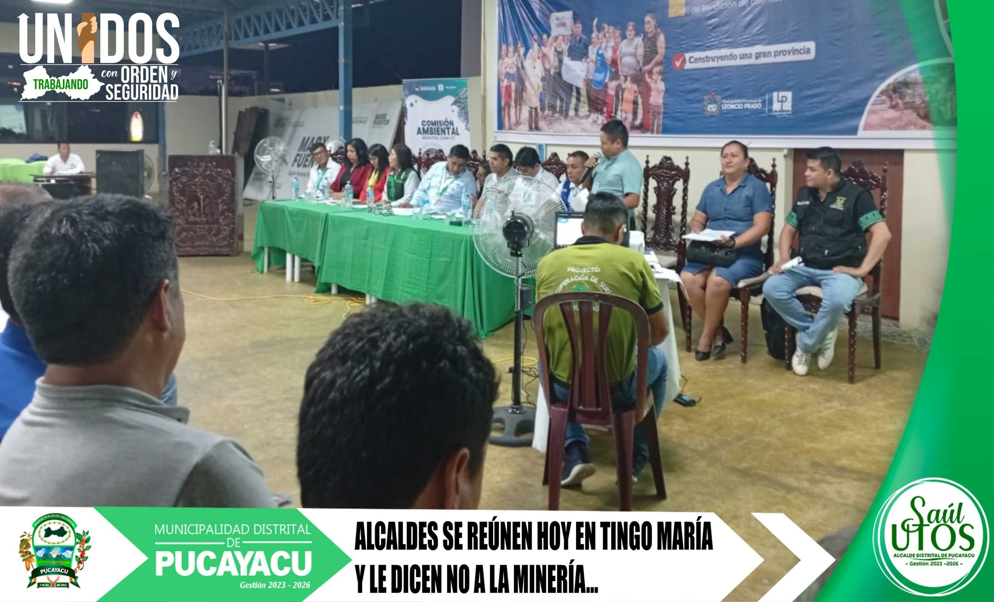 Municipalidad Distrital de Pucayacu – Alcaldes de la Provincia de Leoncio Prado le dicen NO a la minería.