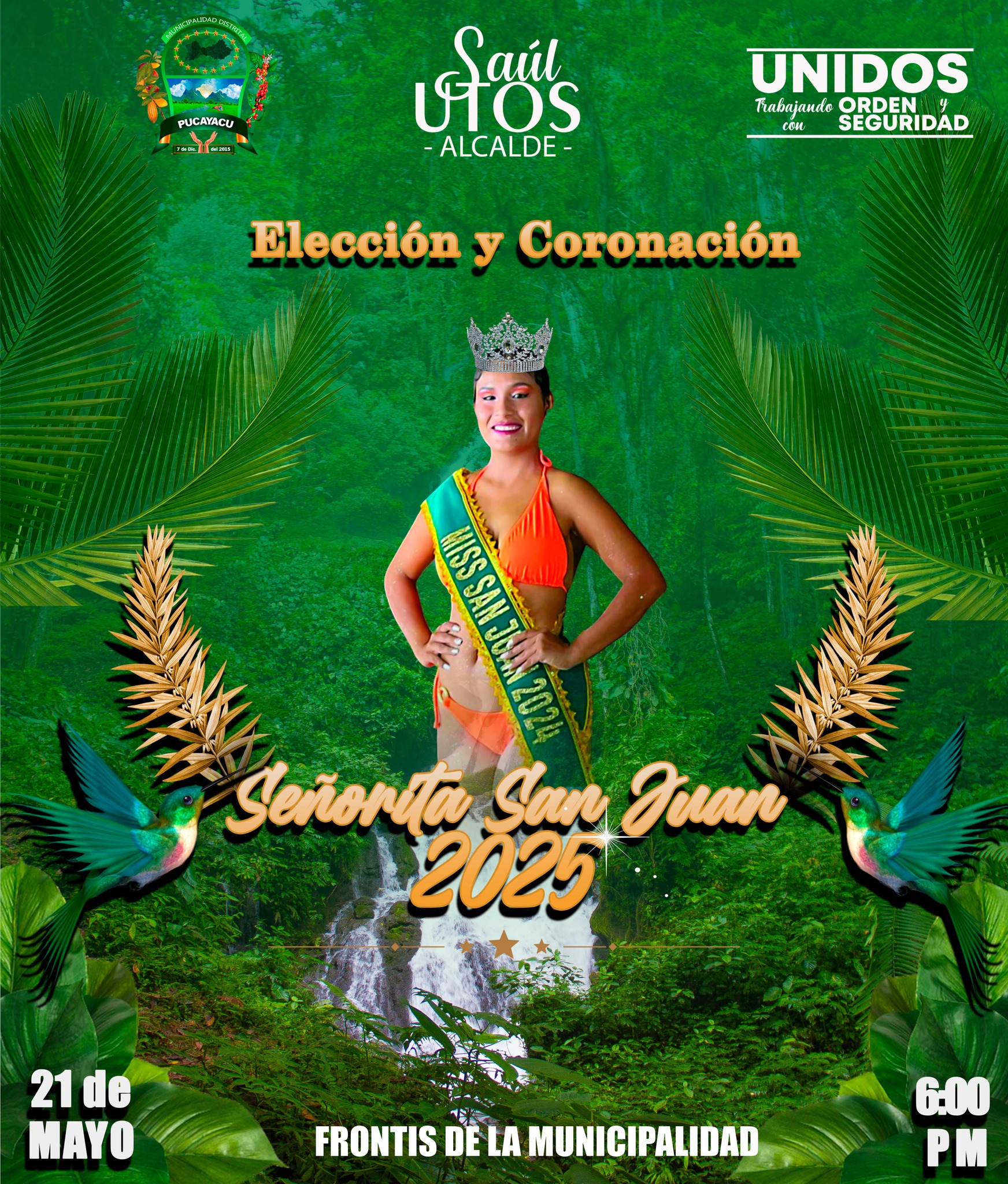 Municipalidad Distrital de Pucayacu – 𝗧𝗢𝗗𝗢 𝗟𝗜𝗦𝗧𝗢 𝗣𝗔𝗥𝗔 𝗘𝗟 𝗚𝗥𝗔𝗡 𝗖𝗘𝗥𝗧𝗔𝗠𝗘𝗡 «𝗠𝗜𝗦𝗦 𝗦𝗔𝗡 𝗝𝗨𝗔𝗡 𝟮𝟬𝟮𝟱»