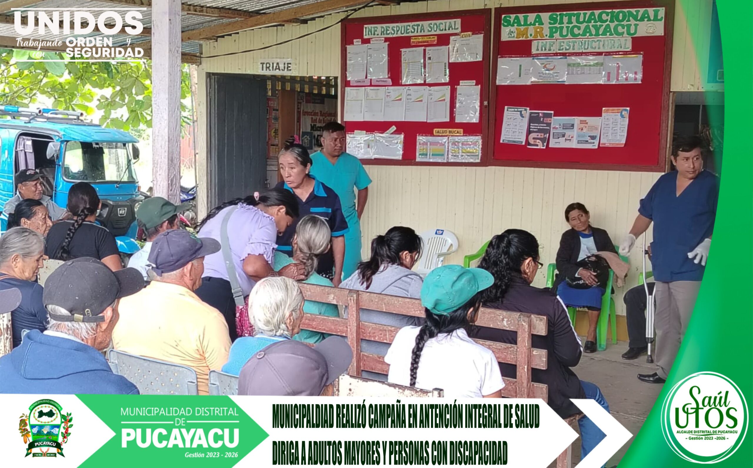 Municipalidad Distrital de Pucayacu – Se realizó campaña integral de salud para adultos mayores y personas con discapacidad.