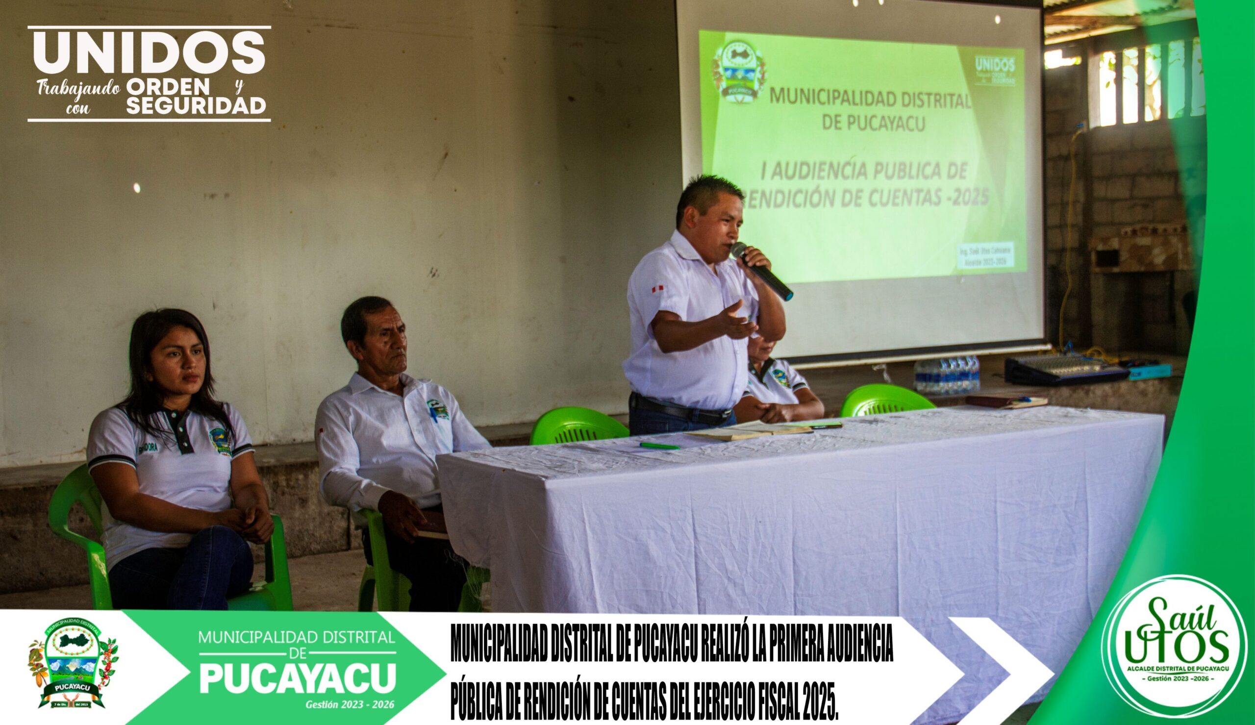 Municipalidad Distrital de Pucayacu – Municipalidad realizó Primera Audiencia Pública 2025 donde rindió cuentas presupuestales a la ciudadanía.