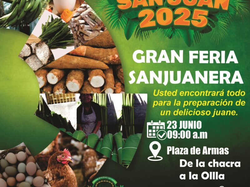 Municipalidad Distrital de Pucayacu – Por San Juan se organiza Gran Feria Sanjuanera.