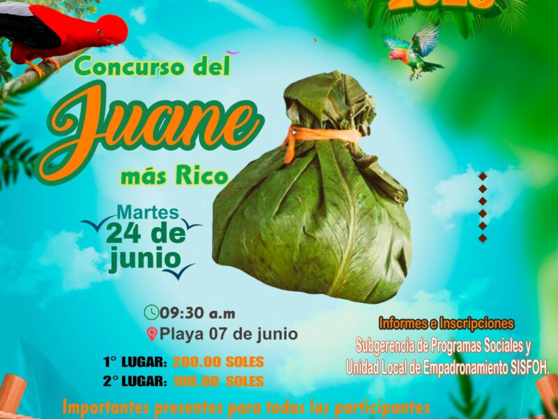 Municipalidad Distrital de Pucayacu – Se invita al concurso del juane más rico.