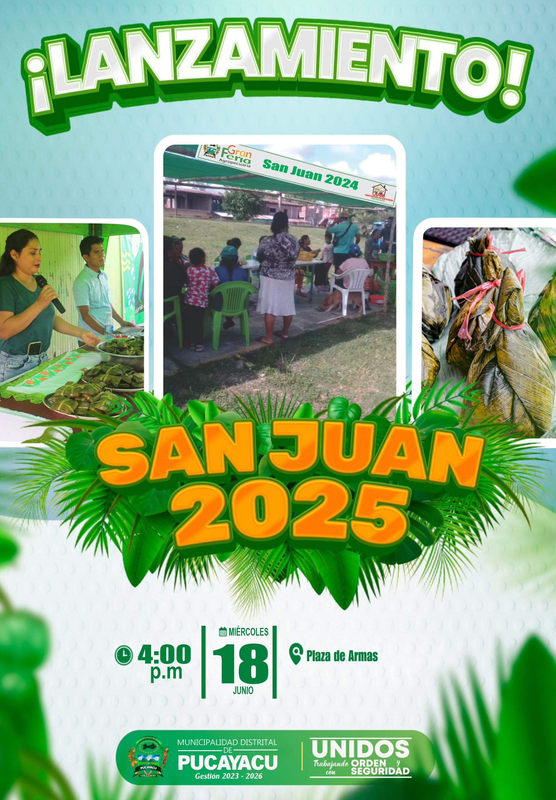 Municipalidad Distrital de Pucayacu – ¡Lanzamiento de la Fiesta de San Juan 2025!