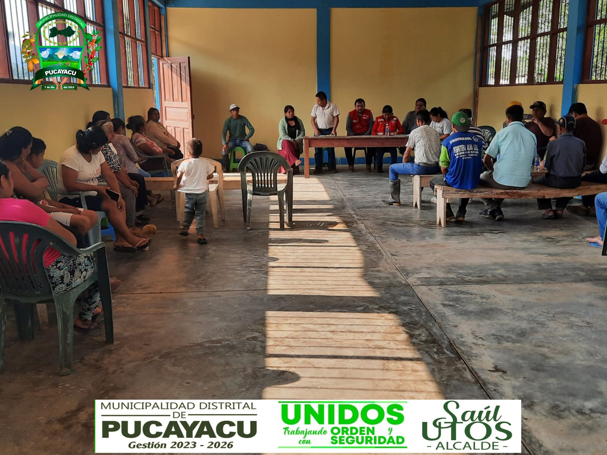 𝐀𝐋𝐂𝐀𝐋𝐃𝐄 𝐃𝐈𝐒𝐓𝐑𝐈𝐓𝐀𝐋 𝐃𝐄 𝐏𝐔𝐂𝐀𝐘𝐀𝐂𝐔 𝐒𝐄 𝐑𝐄𝐔𝐍𝐈𝐎́ 𝐂𝐎𝐍 𝐏𝐎𝐁𝐋𝐀𝐃𝐎𝐑𝐄𝐒 𝐃𝐄𝐋 𝐂𝐀𝐒𝐄𝐑𝐈́𝐎 𝐒𝐈𝐄𝐓𝐄 𝐃𝐄 𝐎𝐂𝐓𝐔𝐁𝐑𝐄 𝐂𝐎𝐍 𝐄𝐋 𝐎𝐁𝐉𝐄𝐓𝐈𝐕𝐎 𝐃𝐄 𝐒𝐎𝐂𝐈𝐀𝐋𝐈𝐙𝐀𝐑 𝐋𝐀 𝐎𝐁𝐑𝐀 𝐃𝐄 𝐀𝐆𝐔𝐀 𝐘 𝐃𝐄𝐒𝐀𝐆𝐔̈𝐄