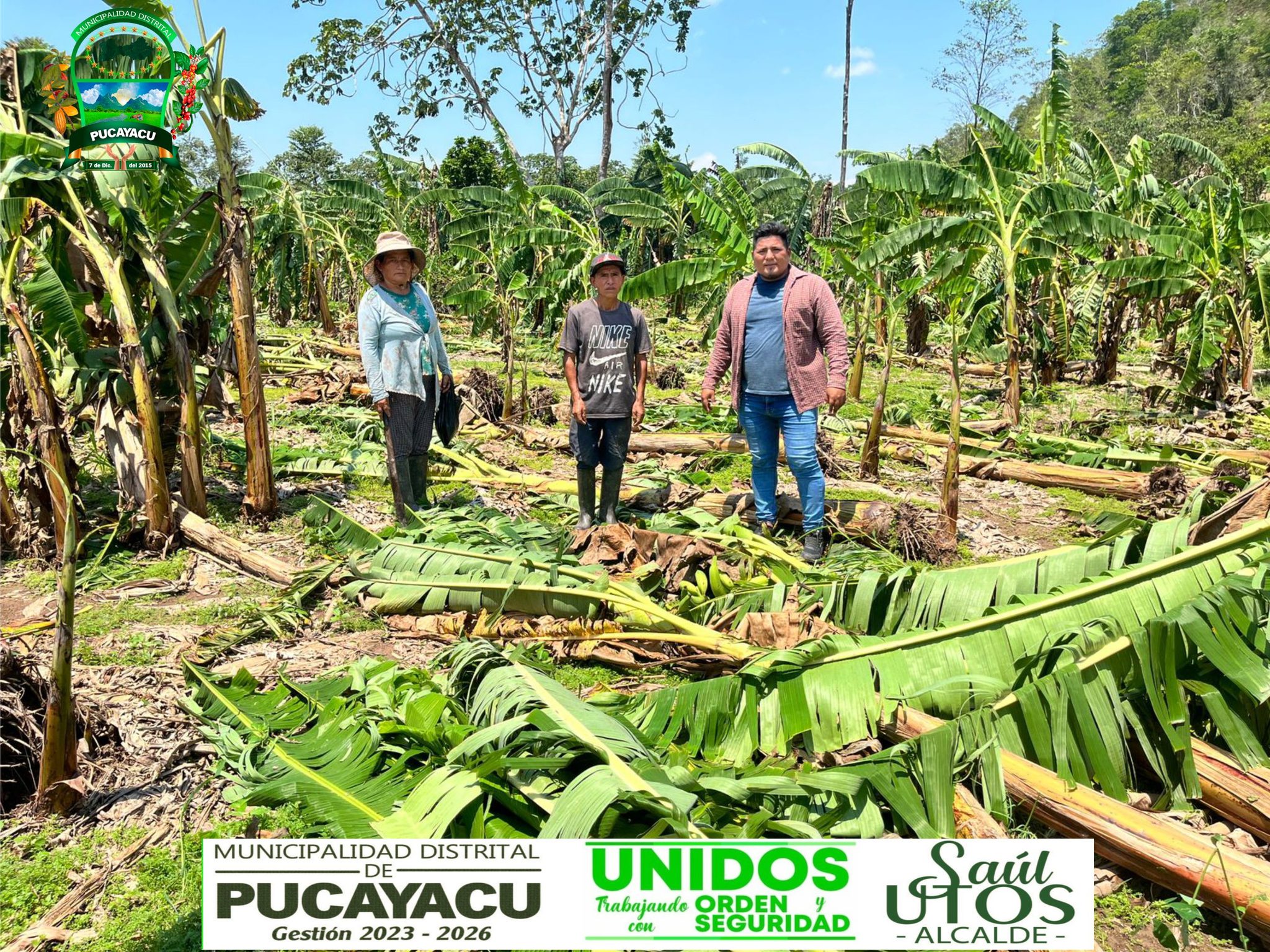 𝐅𝐔𝐍𝐂𝐈𝐎𝐍𝐀𝐑𝐈𝐎𝐒 𝐃𝐄 𝐋𝐀 𝐌𝐔𝐍𝐈𝐂𝐈𝐏𝐀𝐋𝐈𝐃𝐀𝐃 𝐃𝐈𝐒𝐓𝐑𝐈𝐓𝐀𝐋 𝐃𝐄 𝐏𝐔𝐂𝐀𝐘𝐀𝐂𝐔 𝐕𝐄𝐑𝐈𝐅𝐈𝐂𝐀𝐑𝐎𝐍 𝐈𝐍 𝐒𝐈𝐓𝐔 𝐘 𝐄𝐌𝐏𝐀𝐃𝐑𝐎𝐍𝐀𝐑𝐎𝐍 𝐀 𝐋𝐀𝐒 𝐏𝐄𝐑𝐒𝐎𝐍𝐀𝐒 𝐀𝐅𝐄𝐂𝐓𝐀𝐃𝐀𝐒 𝐏𝐎𝐑 𝐄𝐋 𝐃𝐄𝐒𝐀𝐒𝐓𝐑𝐄 𝐎𝐂𝐀𝐒𝐈𝐎𝐍𝐀𝐃𝐎 𝐏𝐎𝐑 𝐋𝐎𝐒 𝐕𝐈𝐄𝐍𝐓𝐎𝐒 𝐇𝐔𝐑𝐀𝐂𝐀𝐍𝐀𝐃𝐎𝐒 𝐄𝐍 𝐄𝐋 𝐂𝐀𝐒𝐄𝐑𝐈́𝐎 𝐃𝐄 𝐁𝐀𝐉𝐎 𝐂𝐎𝐓𝐎𝐌𝐎𝐍𝐎.