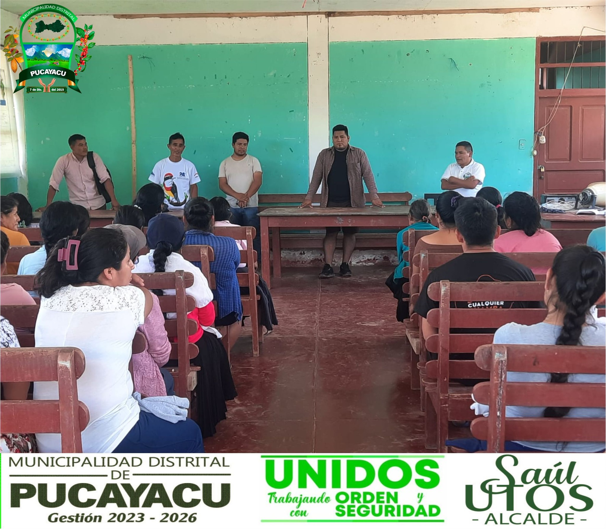 𝐀𝐋𝐂𝐀𝐋𝐃𝐄 𝐃𝐈𝐒𝐓𝐑𝐈𝐓𝐀𝐋 𝐃𝐄 𝐏𝐔𝐂𝐀𝐘𝐀𝐂𝐔 𝐒𝐎𝐒𝐓𝐔𝐕𝐎 𝐈𝐌𝐏𝐎𝐑𝐓𝐀𝐍𝐓𝐄 𝐑𝐄𝐔𝐍𝐈𝐎́𝐍 𝐂𝐎𝐍 𝐋𝐎𝐒 𝐏𝐎𝐁𝐋𝐀𝐃𝐎𝐑𝐄𝐒 𝐃𝐄𝐋 𝐂𝐀𝐒𝐄𝐑𝐈́𝐎 𝐃𝐄 𝐆𝐎𝐒𝐄𝐍.