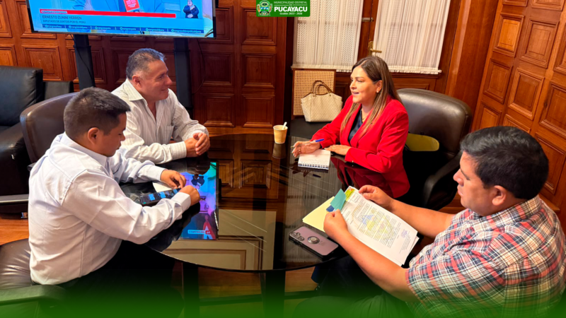 REUNIÓN DE COORDINACIÓN PARA IMPULSAR PROYECTOS DE INVERSIÓN EN PUCAYACU